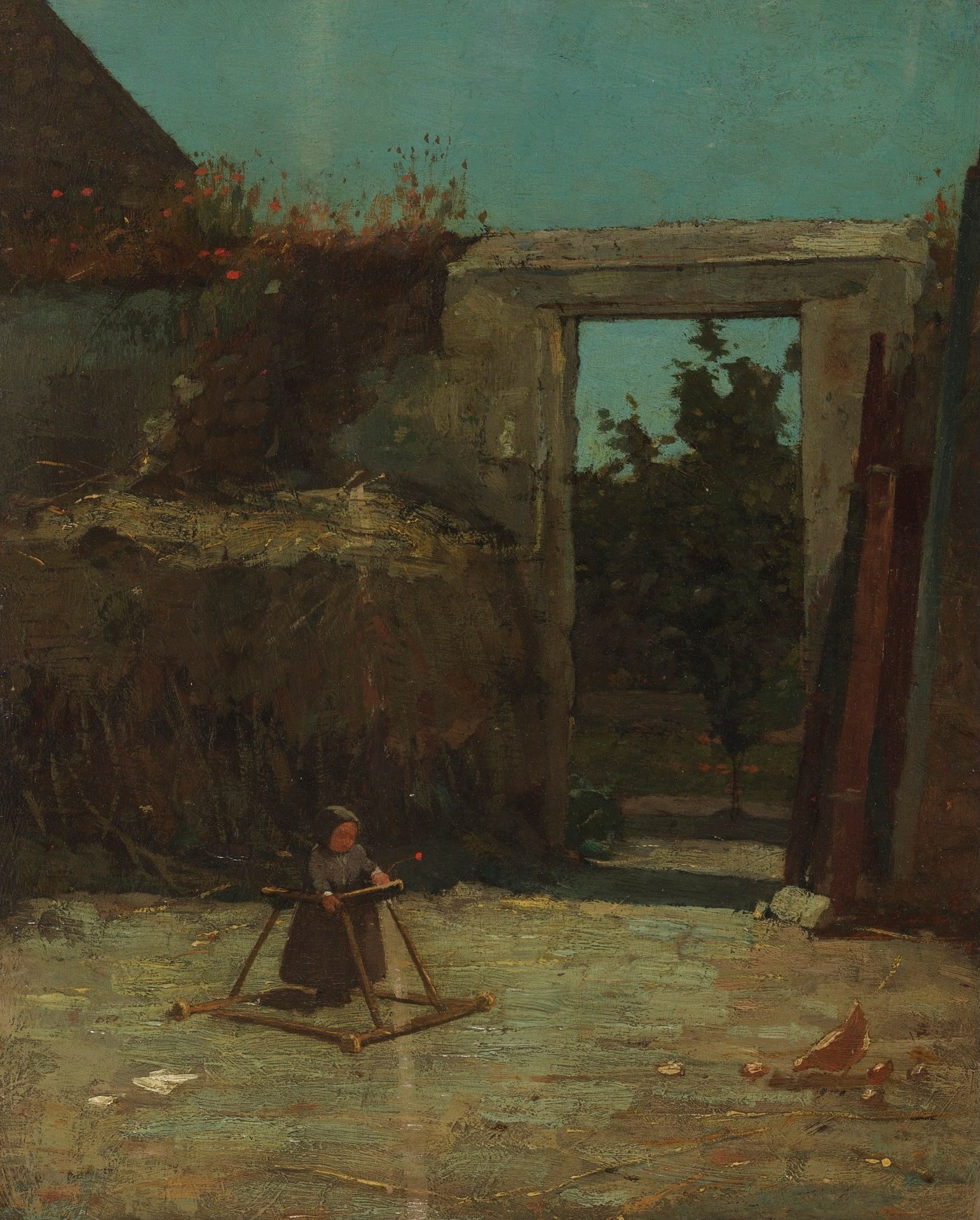 The French Farmyard - by Winslow Homer