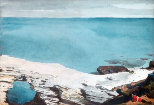 Natural Bridge, Bermuda - by Winslow Homer