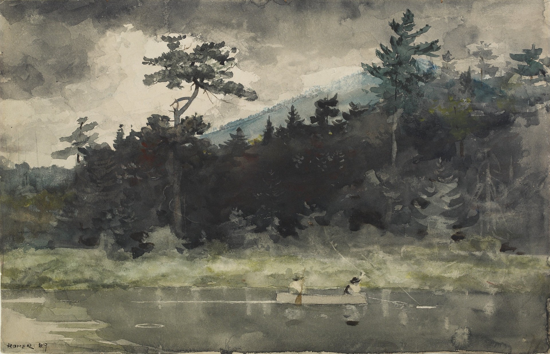 A Fisherman's Day - by Winslow Homer