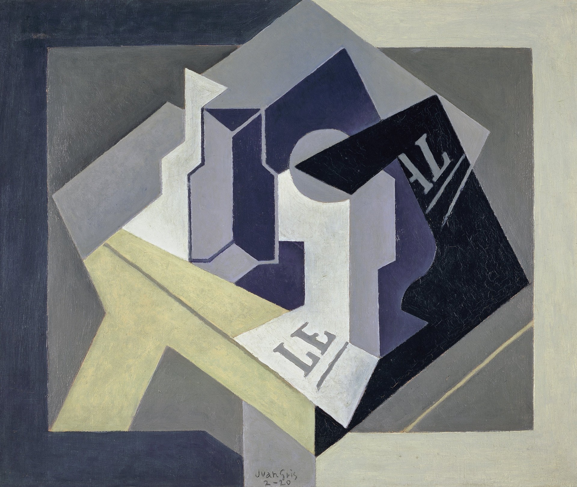 Frutero y Periódico - by Juan Gris