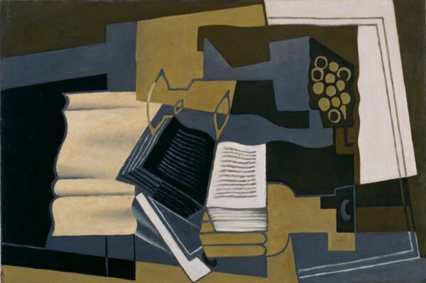 Carafe and Book - by Juan Gris