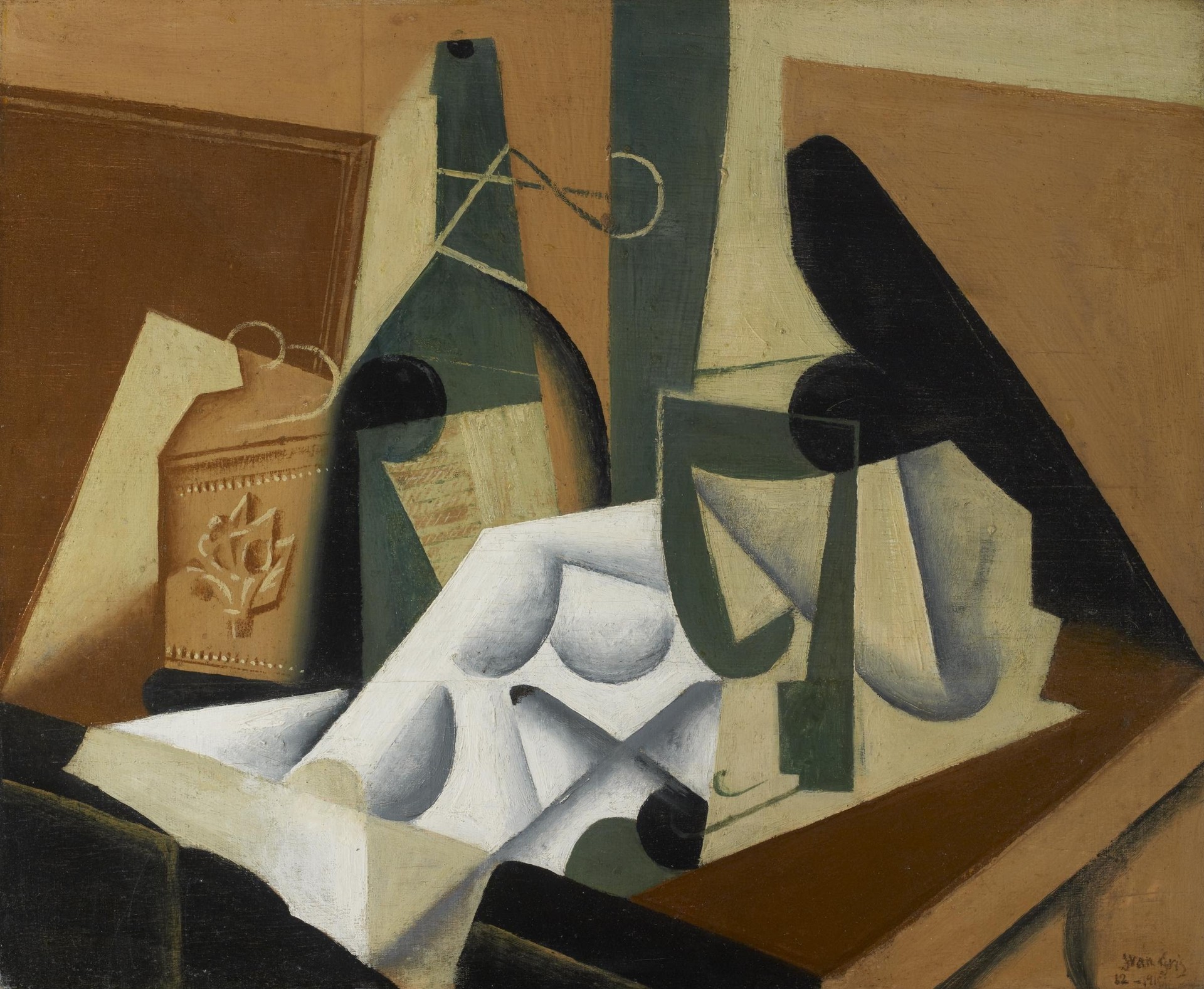 The White Tablecloth - by Juan Gris