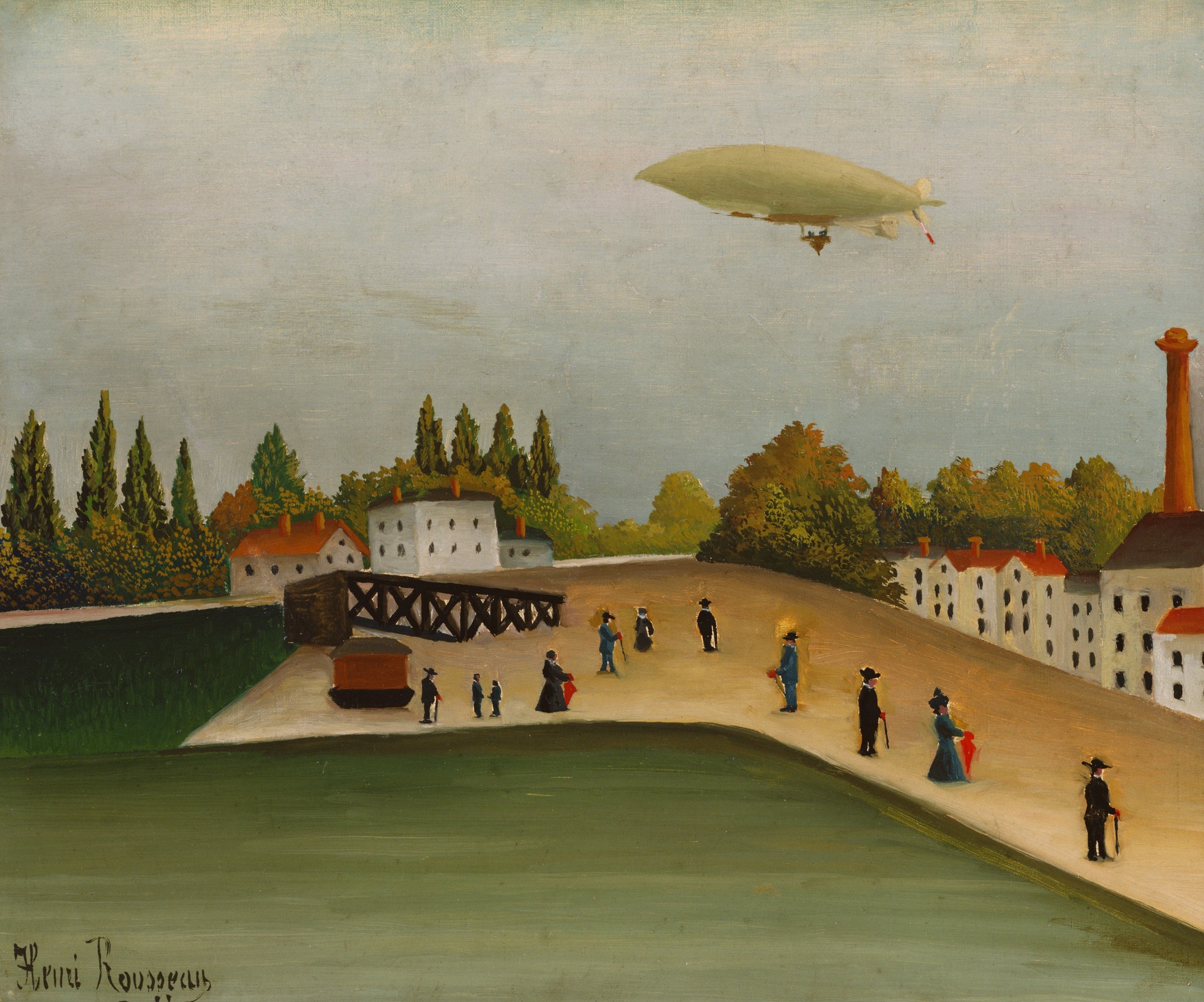 Quai d'Ivry - by Henri Rousseau