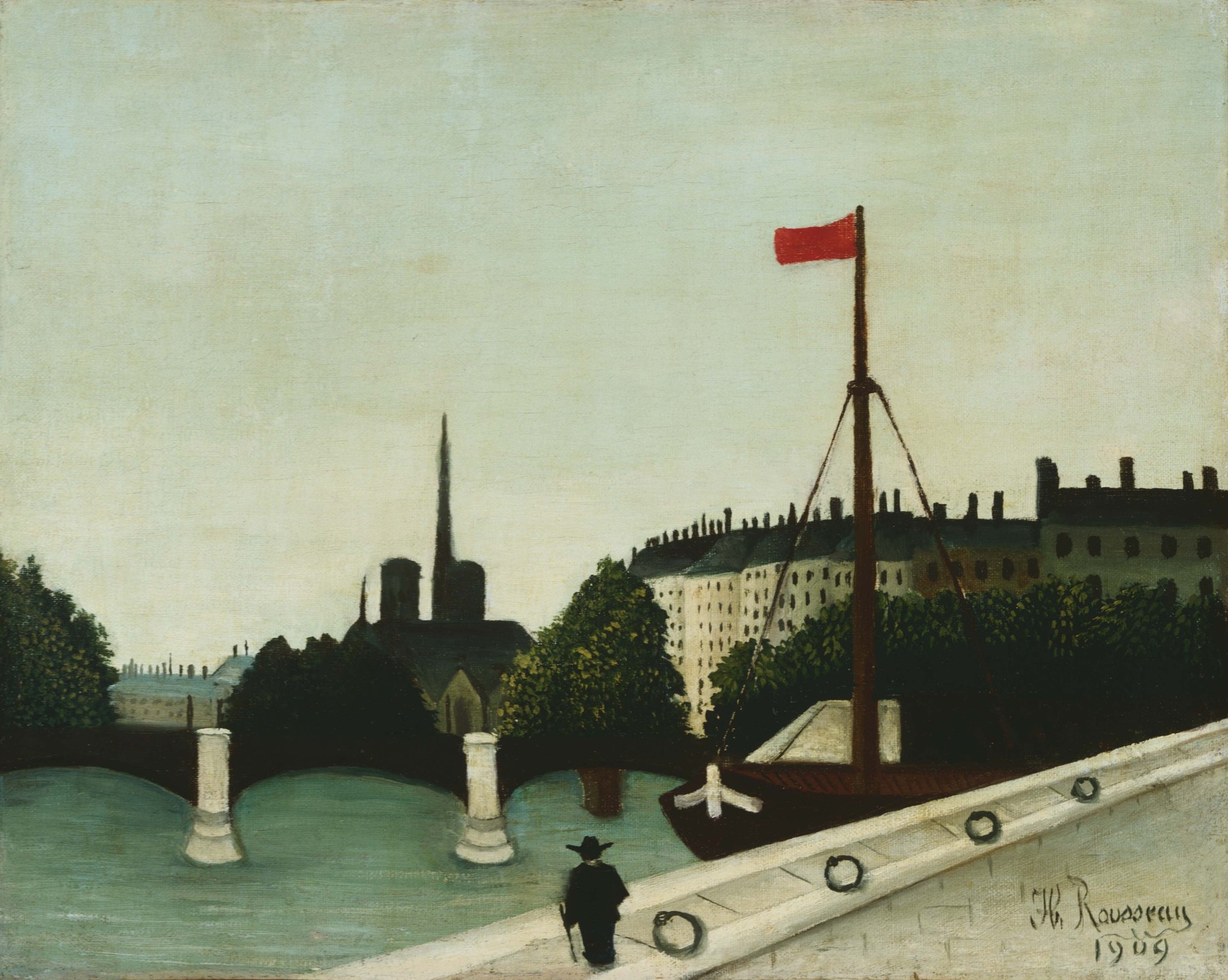 Notre Dame - by Henri Rousseau