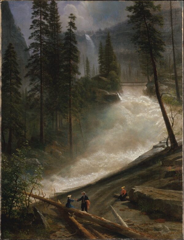 Nevada Falls, Yosemite - by Albert Bierstadt