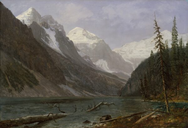 Canadian Rockies (Lake Louise) - by Albert Bierstadt