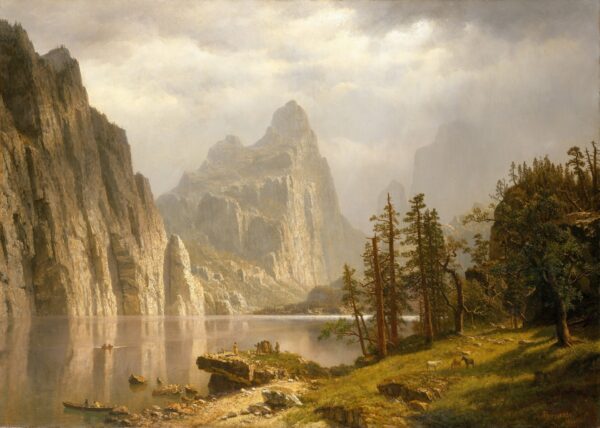 Merced River, Yosemite Valley - by Albert Bierstadt