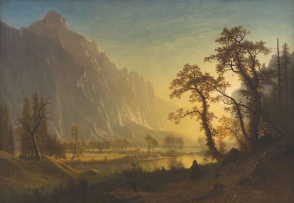 Sunrise, Yosemite Valley - by Albert Bierstadt