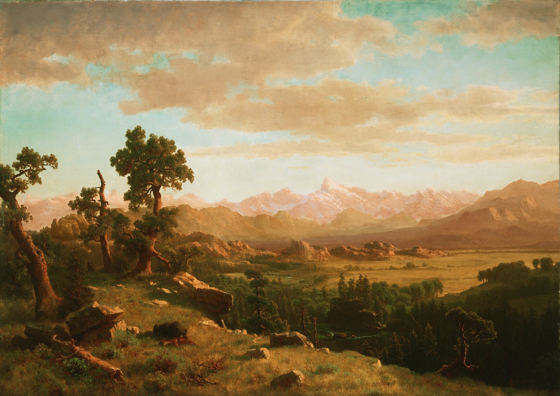 Wind River Country - by Albert Bierstadt