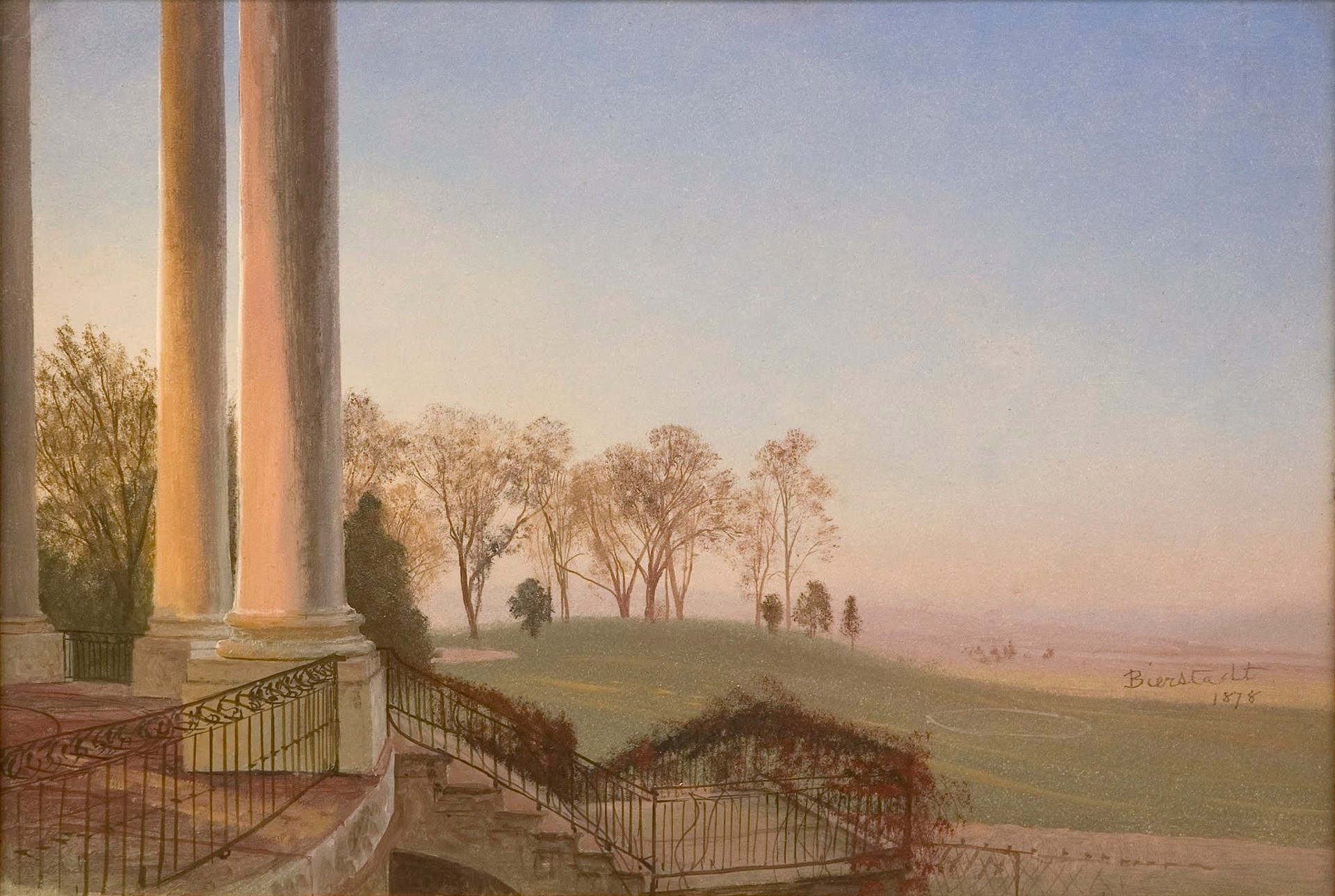 Bierstadt of White House - by Albert Bierstadt