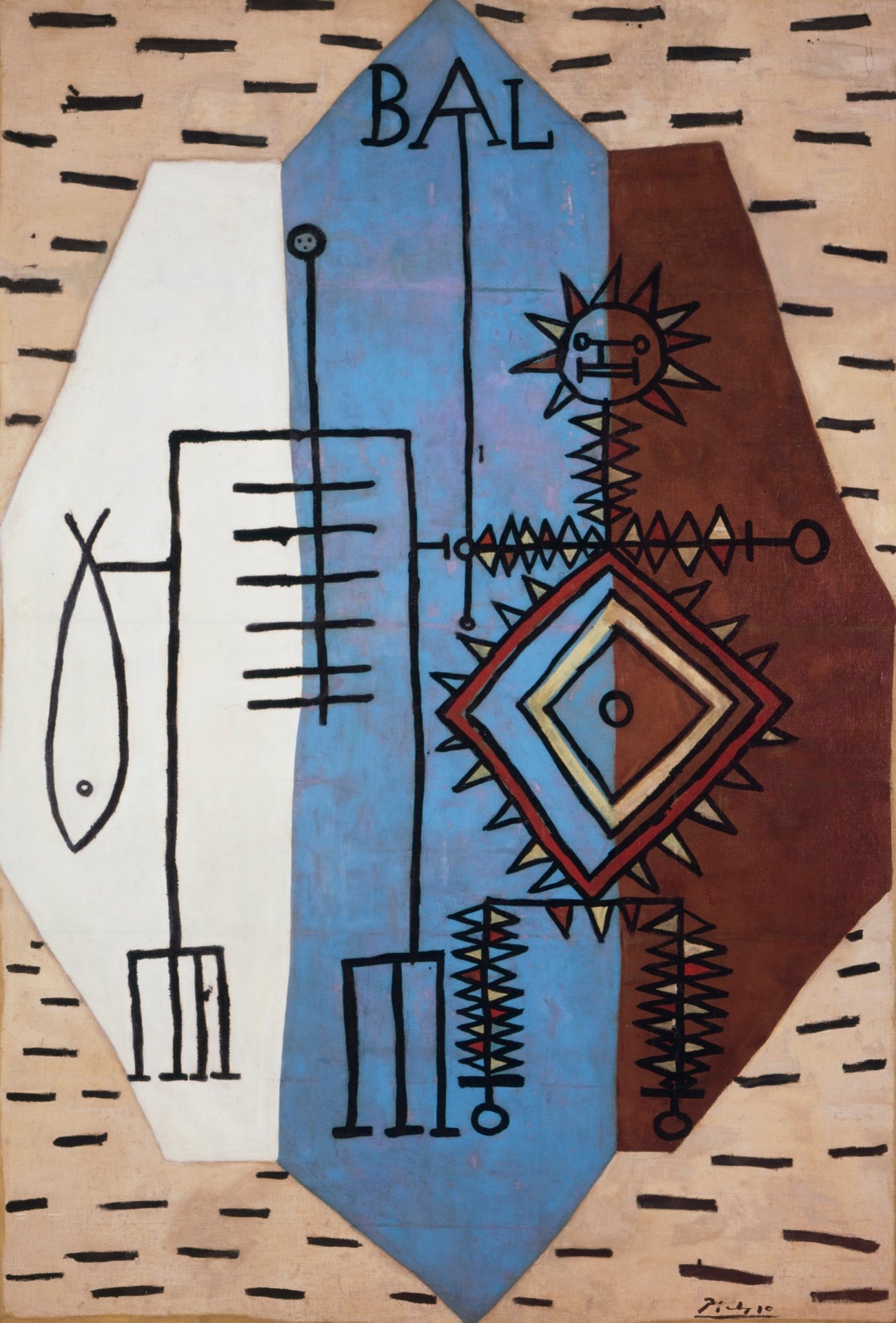 Composition for Bal de la Mer - by Pablo Picasso
