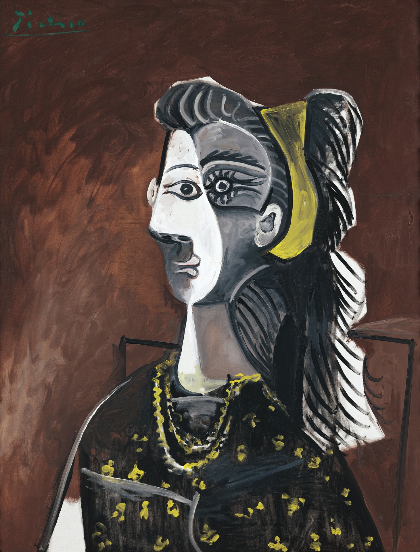 Donna su una poltrona - by Pablo Picasso