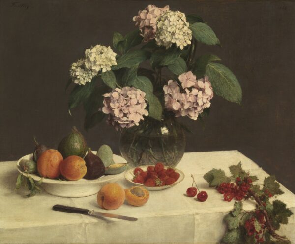 Still Life or La Table Garnie - by Henri Fantin-Latour