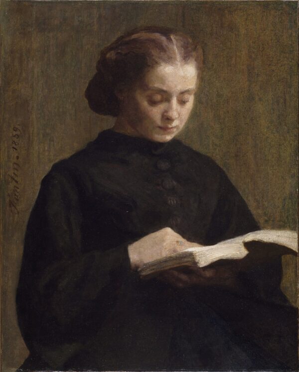Portrait of Mademoiselle Marie Fantin-Latour - by Henri Fantin-Latour