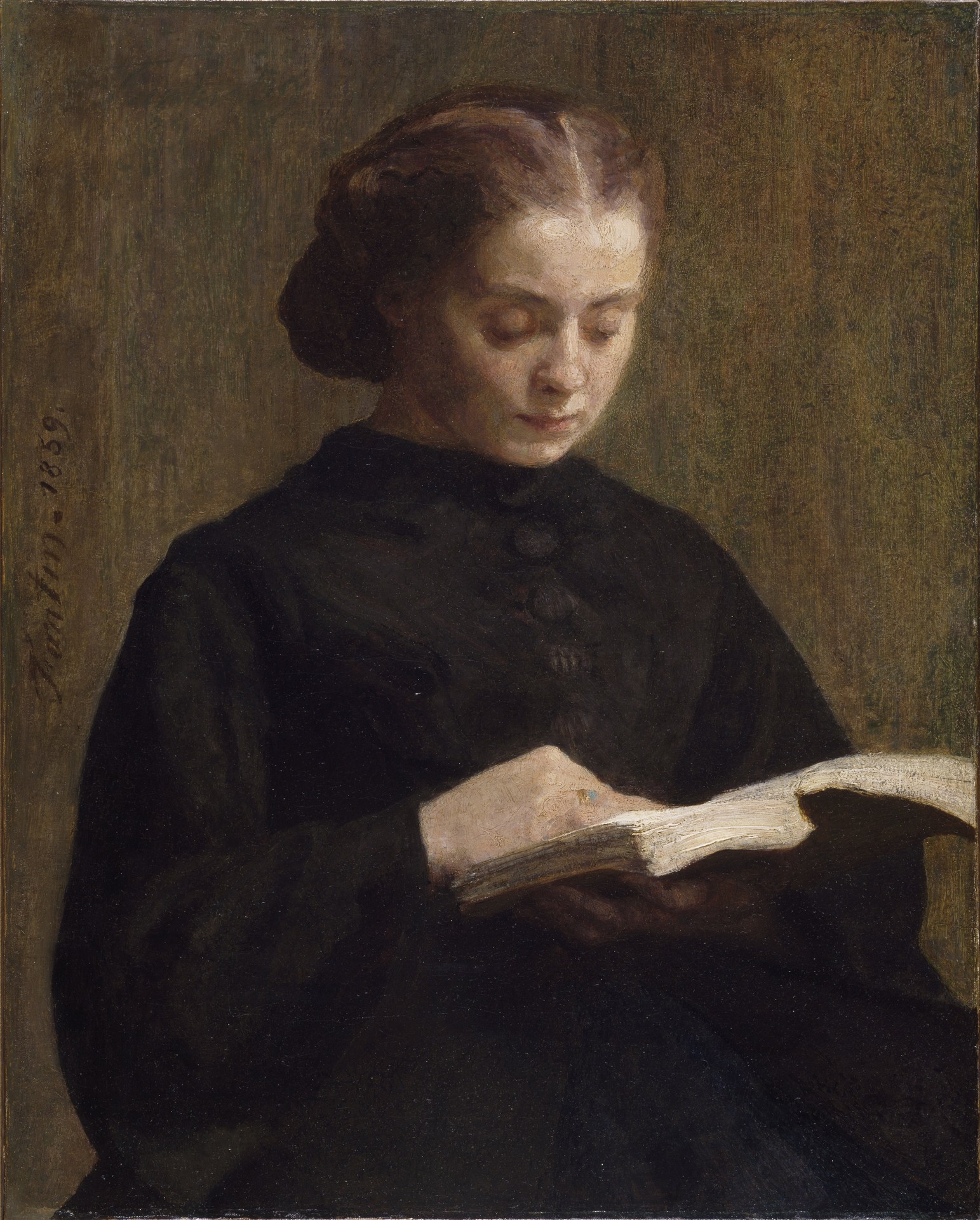 Portrait of Mademoiselle Marie Fantin-Latour - by Henri Fantin-Latour