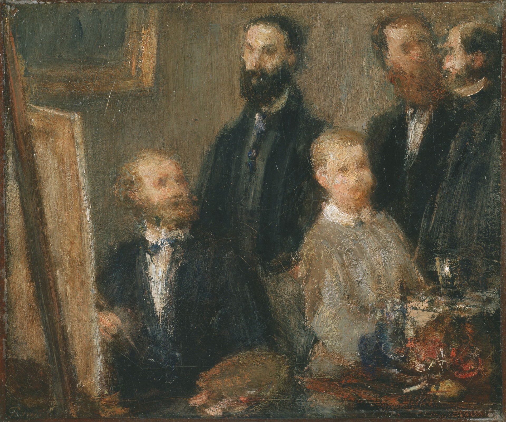 Manet in his Studio - by Henri Fantin-Latour