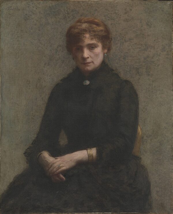 Portrait of a Woman - by Henri Fantin-Latour