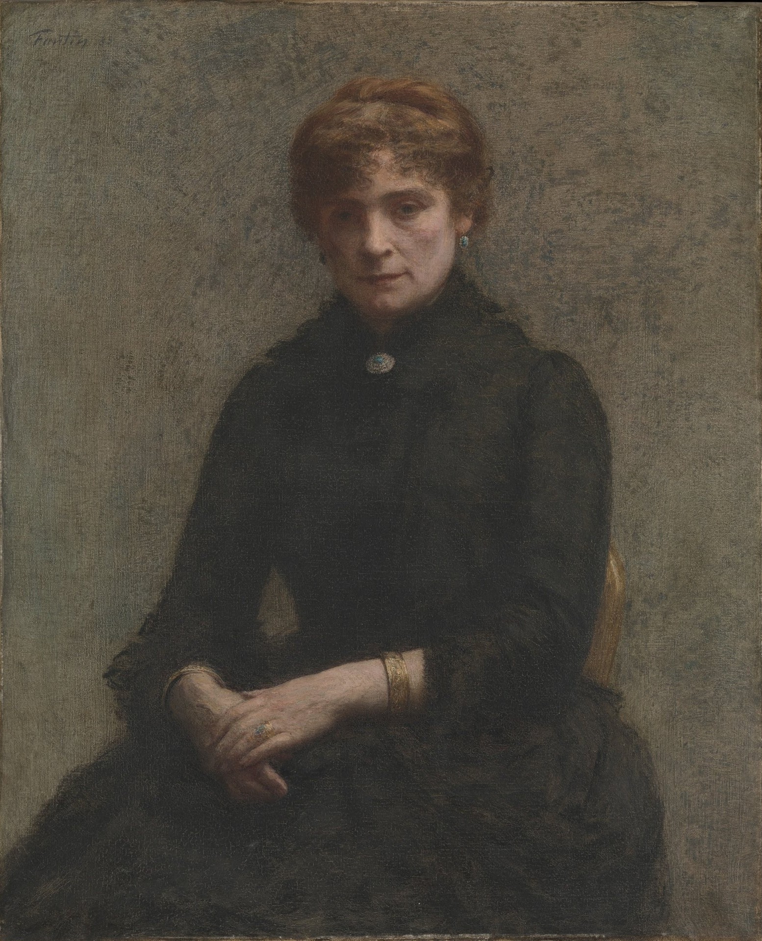 Portrait of a Woman - by Henri Fantin-Latour