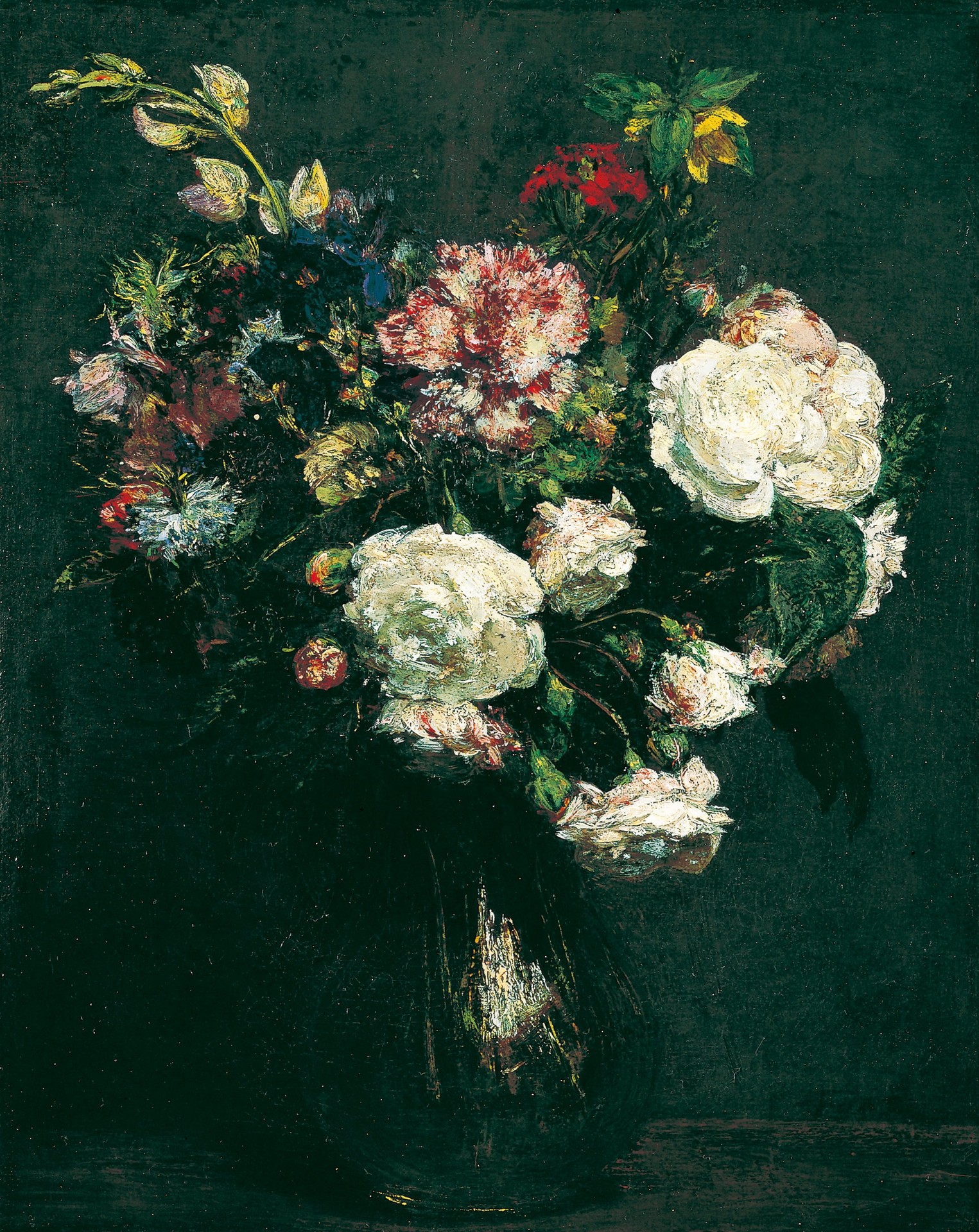 Vase of Flowers - by Henri Fantin-Latour
