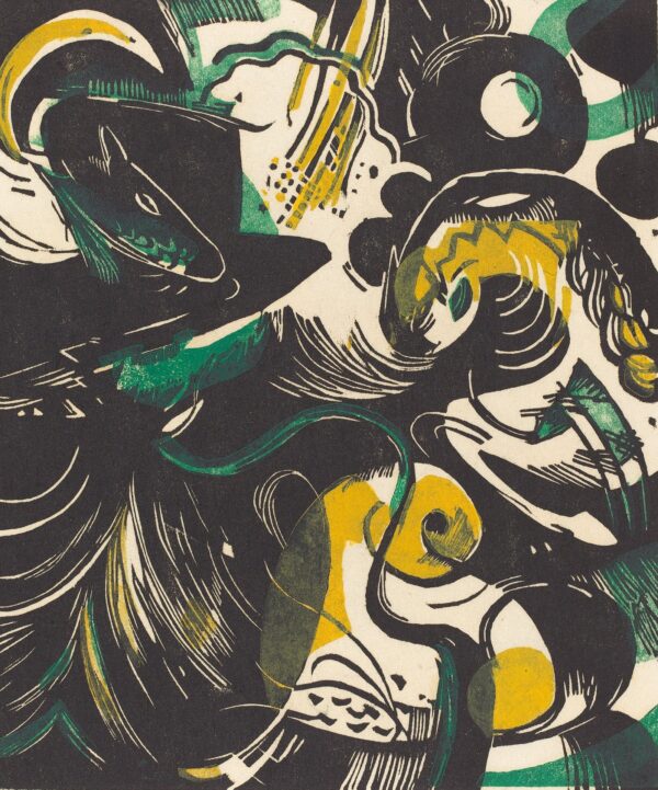 Genesis II (Schopfungsgeschichte II) - by Franz Marc