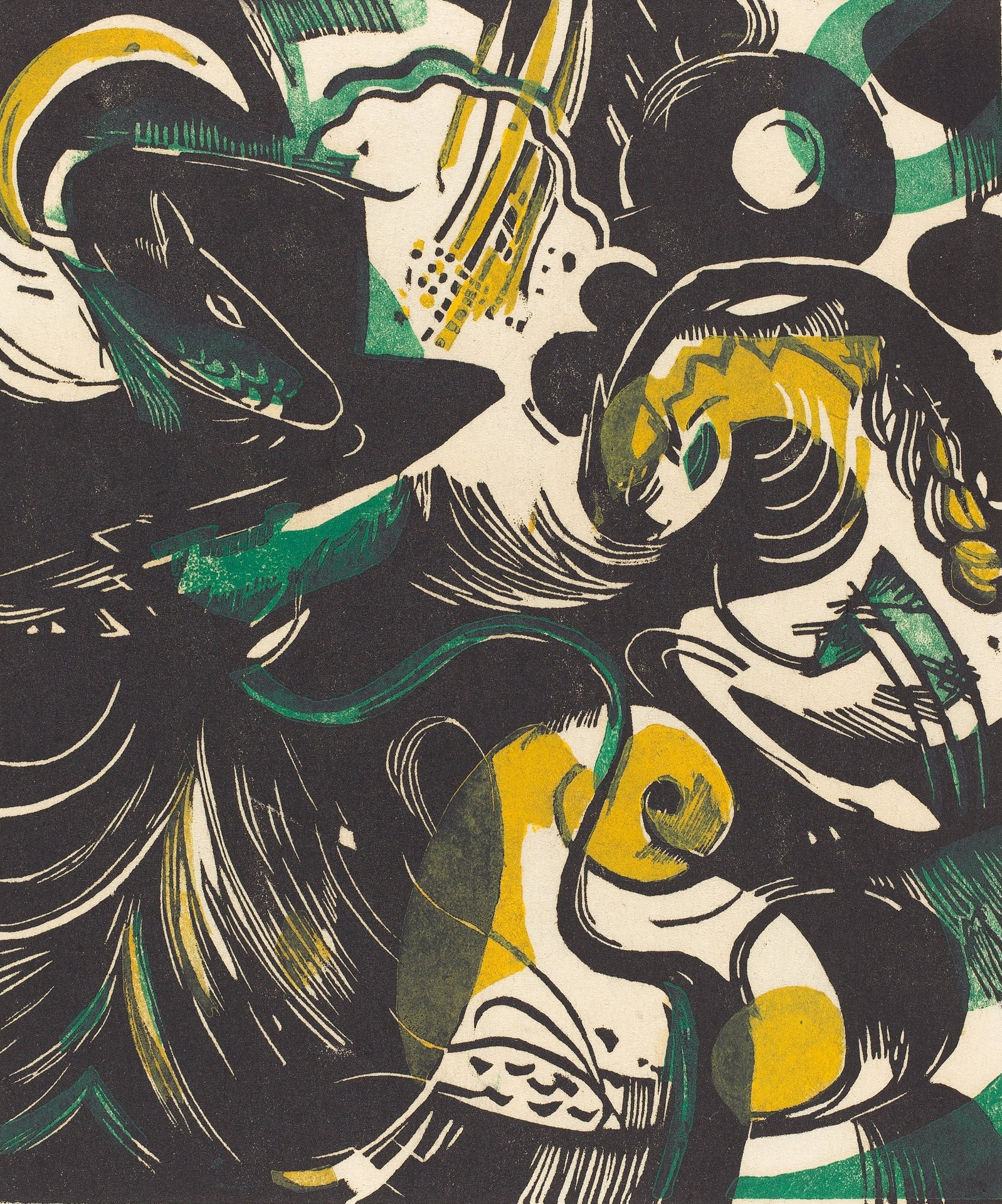 Genesis II (Schopfungsgeschichte II) - by Franz Marc
