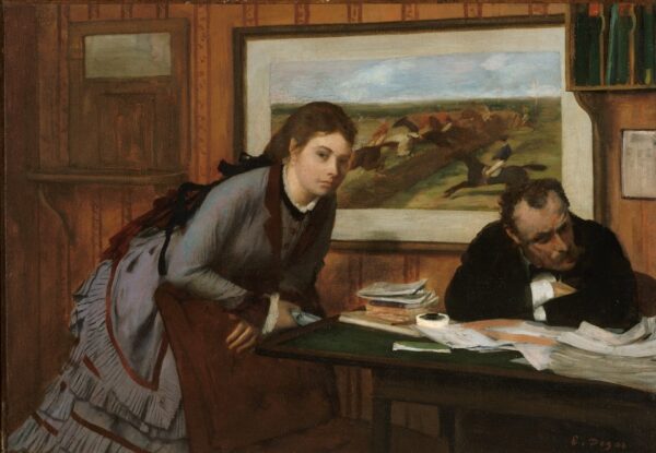 Sulking - by Edgar Degas