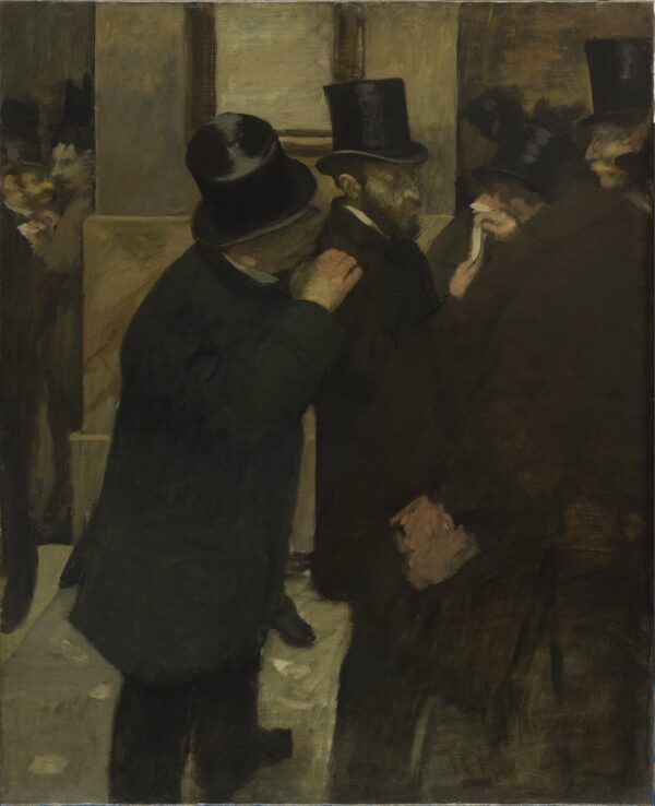 Portraits at the Stock Exchange - by Edgar Degas