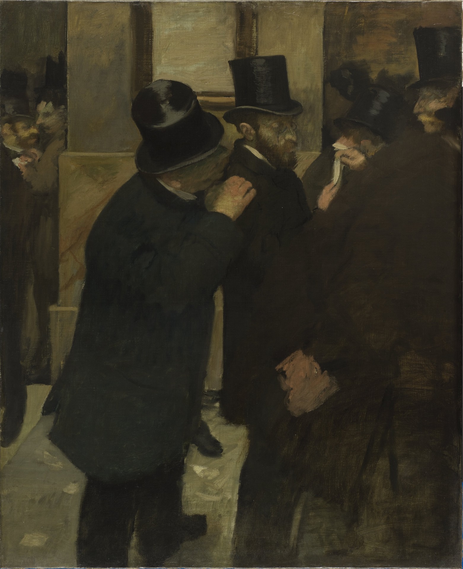 Portraits at the Stock Exchange - by Edgar Degas