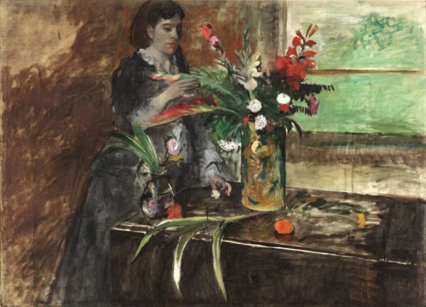 Portrait of Estelle Musson Degas - by Edgar Degas
