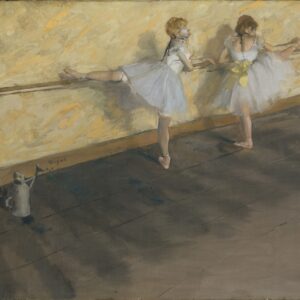 Dancers Practicing at the Barre - by Edgar Degas