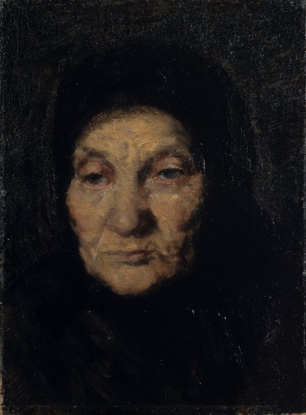 Head of an old woman - by Anna Ancher