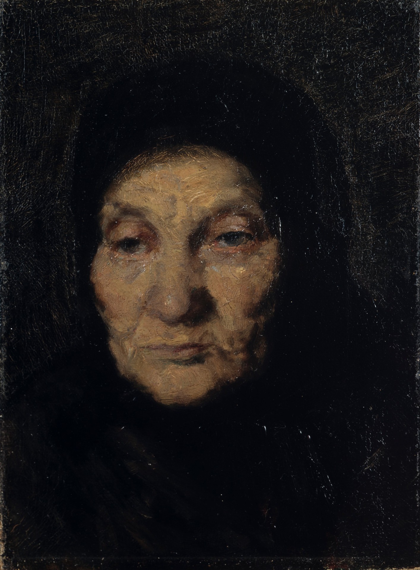 Head of an old woman - by Anna Ancher