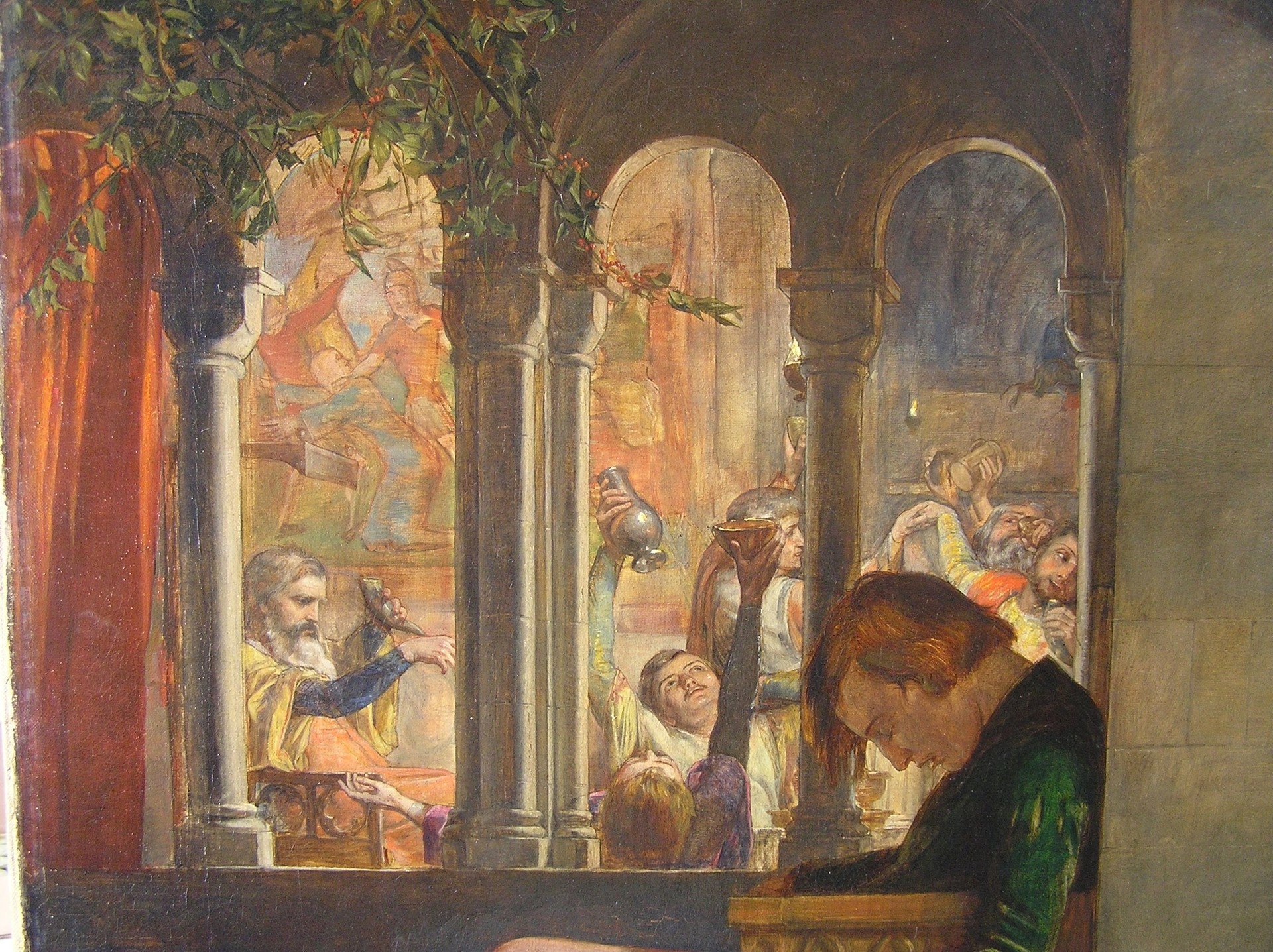 Detail of Arches from The Eve of Saint Agnes - by William Holman Hunt