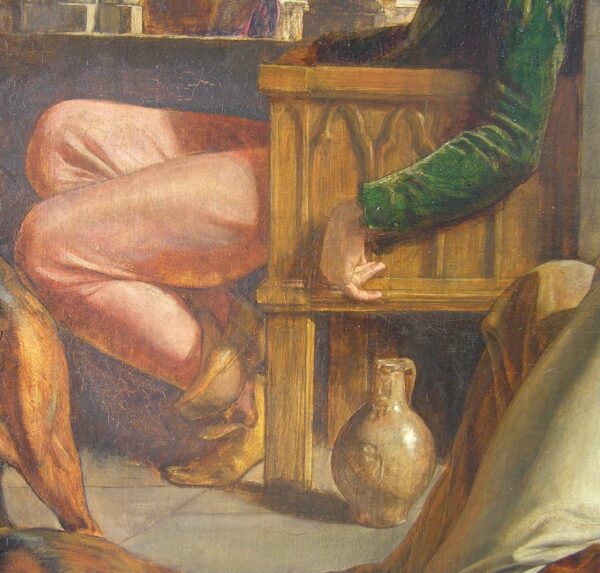Detail of the Seated Page from The Eve of Saint Agnes - by William Holman Hunt