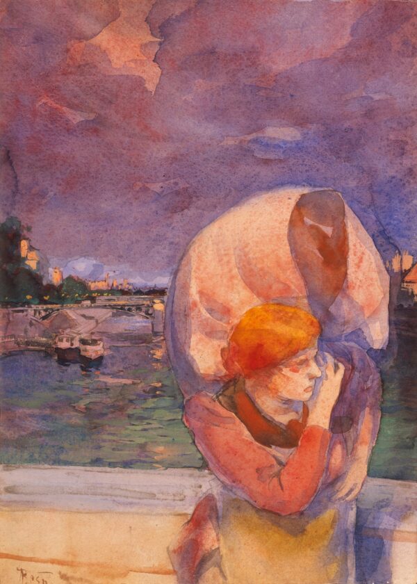 Crossing the Bridge - by Paul-Albert Besnard