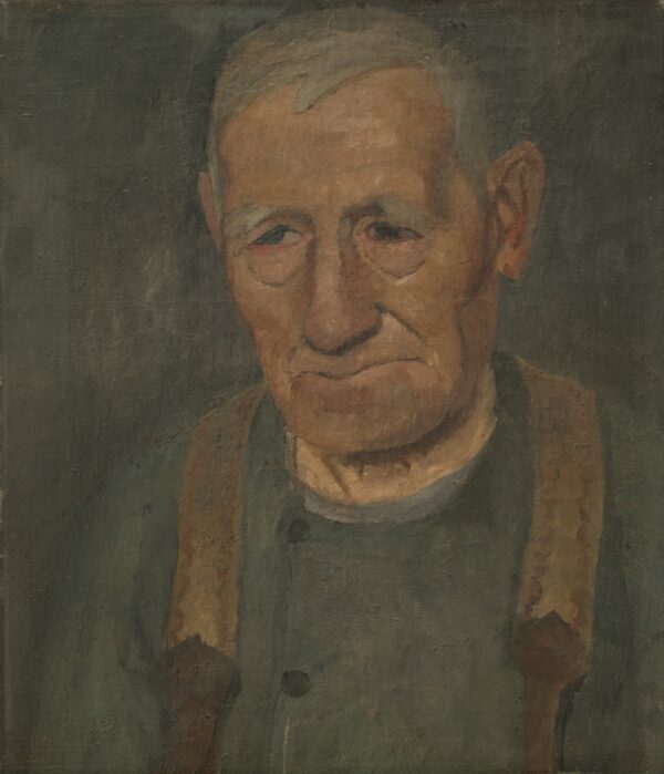 Half-length Portrait of an Old Farmer - by Paula Modersohn-Becker