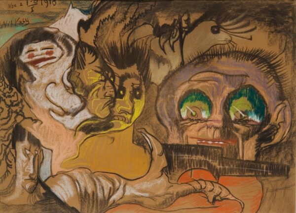Green Eye Composition - by Stanisław Ignacy Witkiewicz