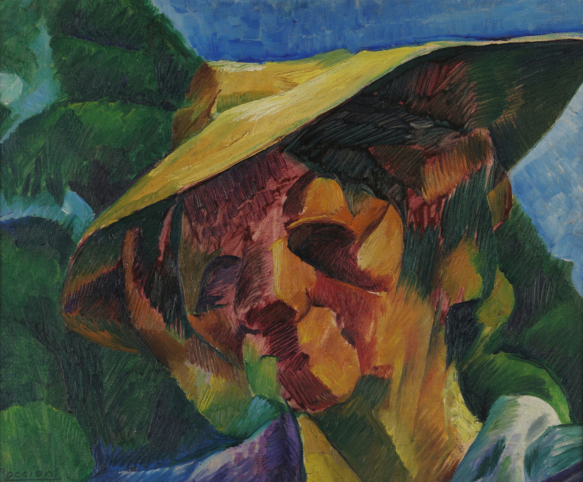 Ritratto della signora Busoni - by Umberto Boccioni