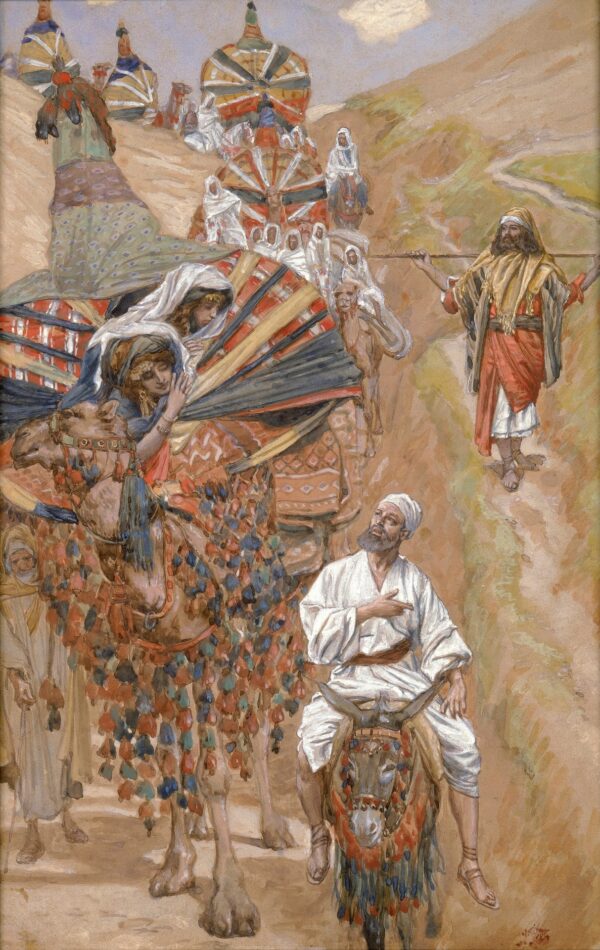 Rebecca Meets Isaac - by the Way - by James Tissot