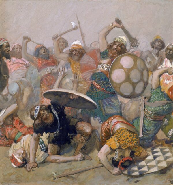 Joshua Destroys the Giants - by James Tissot