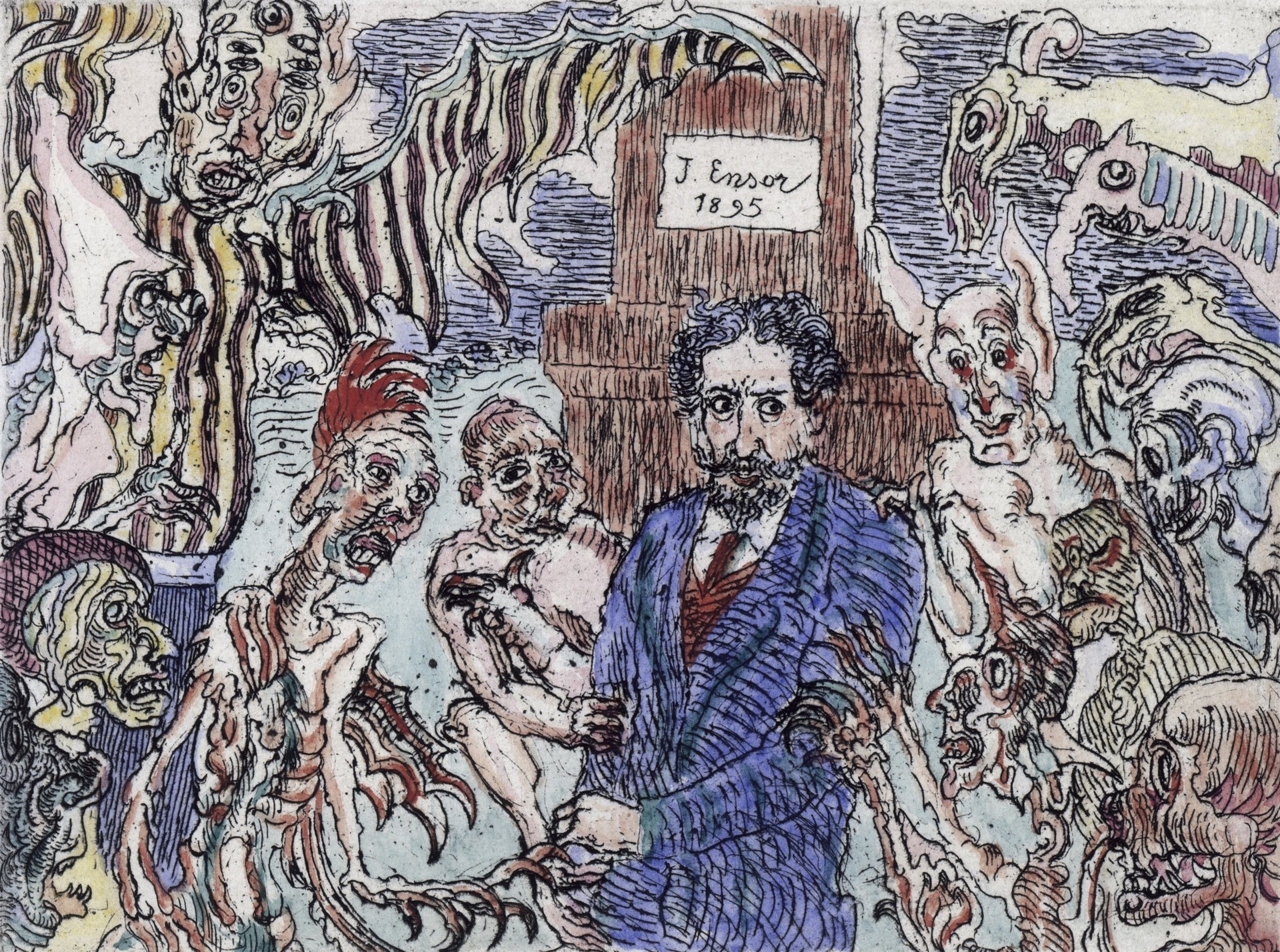 Demons Who Torment Me (Démons Me Turlupinant) - by James Ensor