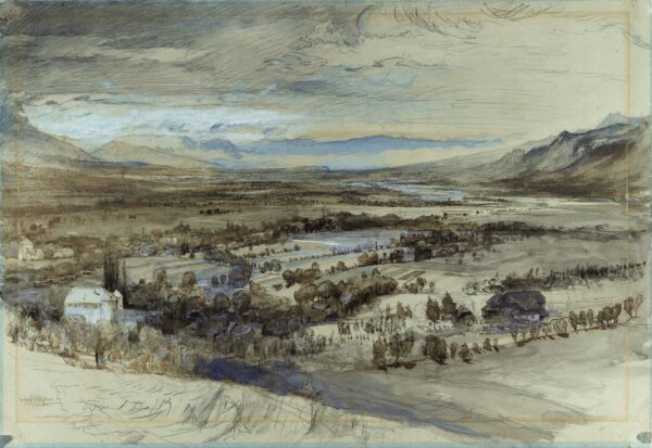 Brezon, Looking Towards Geneva - by John Ruskin