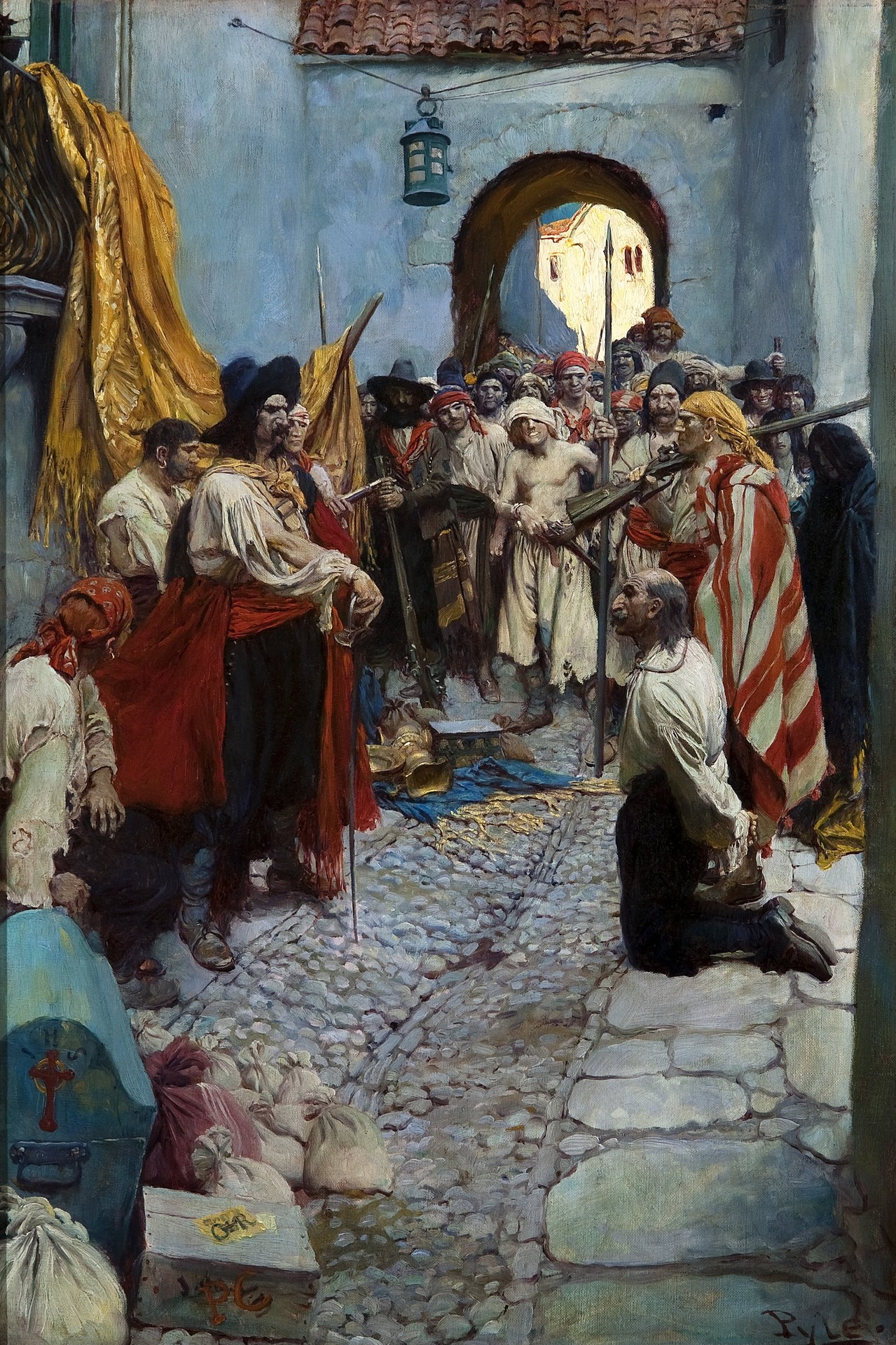 Extorting Tribute from the Citizens - Howard Pyle