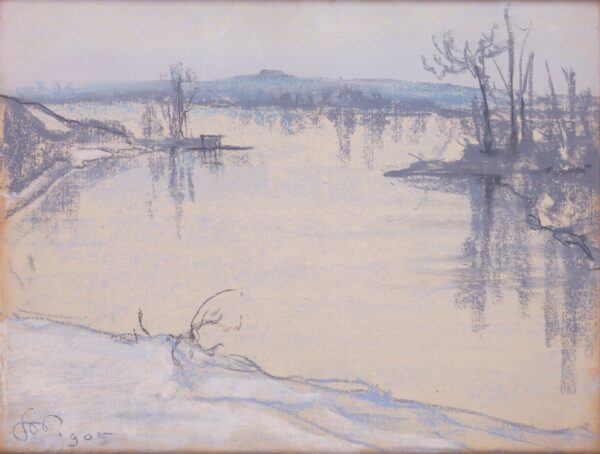 Vistula River, near Krakow - by Stanisław Wyspiański