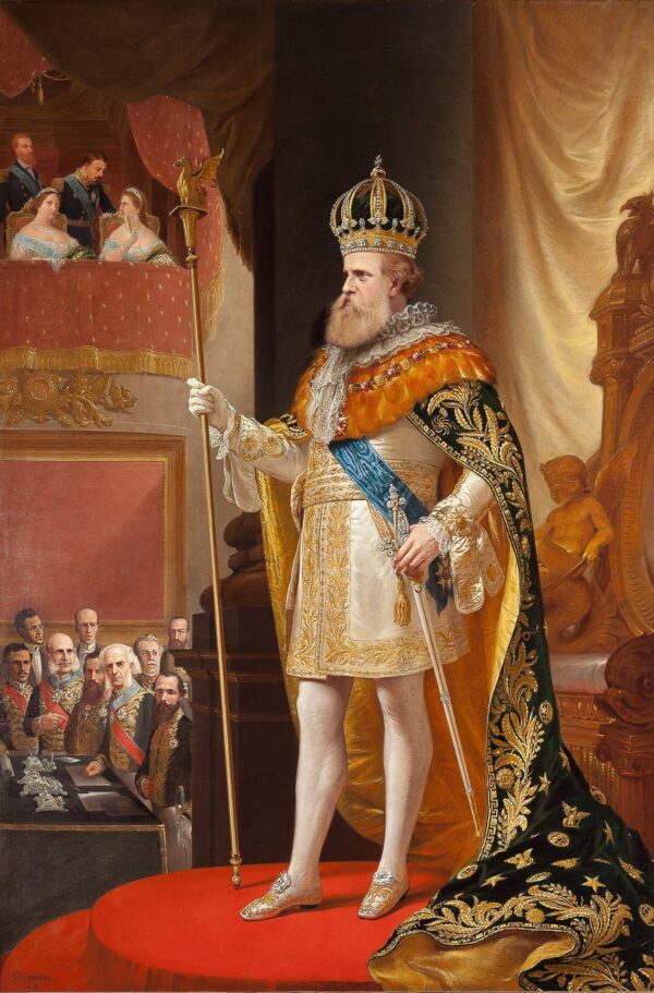 D. Pedro II at the Opening of the General Assembly - by Pedro Américo