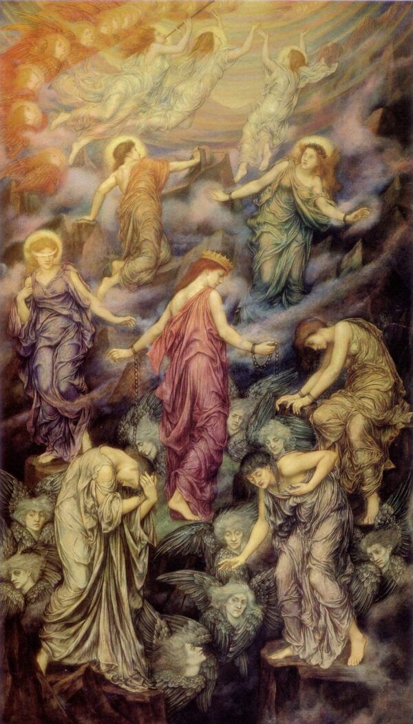 The Kingdom of Heaven Suffereth Violence and the Violent Take it - by Force - by Evelyn De Morgan