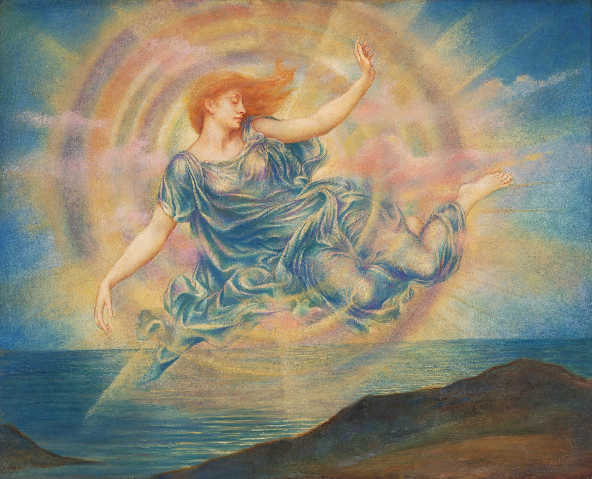 Evening Star over the Sea - Evelyn De Morgan