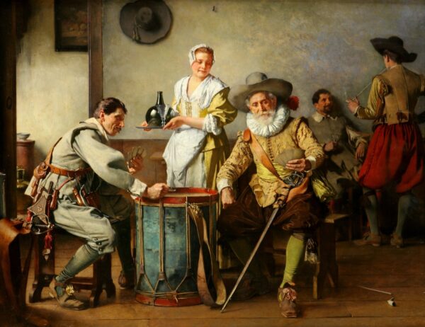 Card Players - by Eduard Charlemont