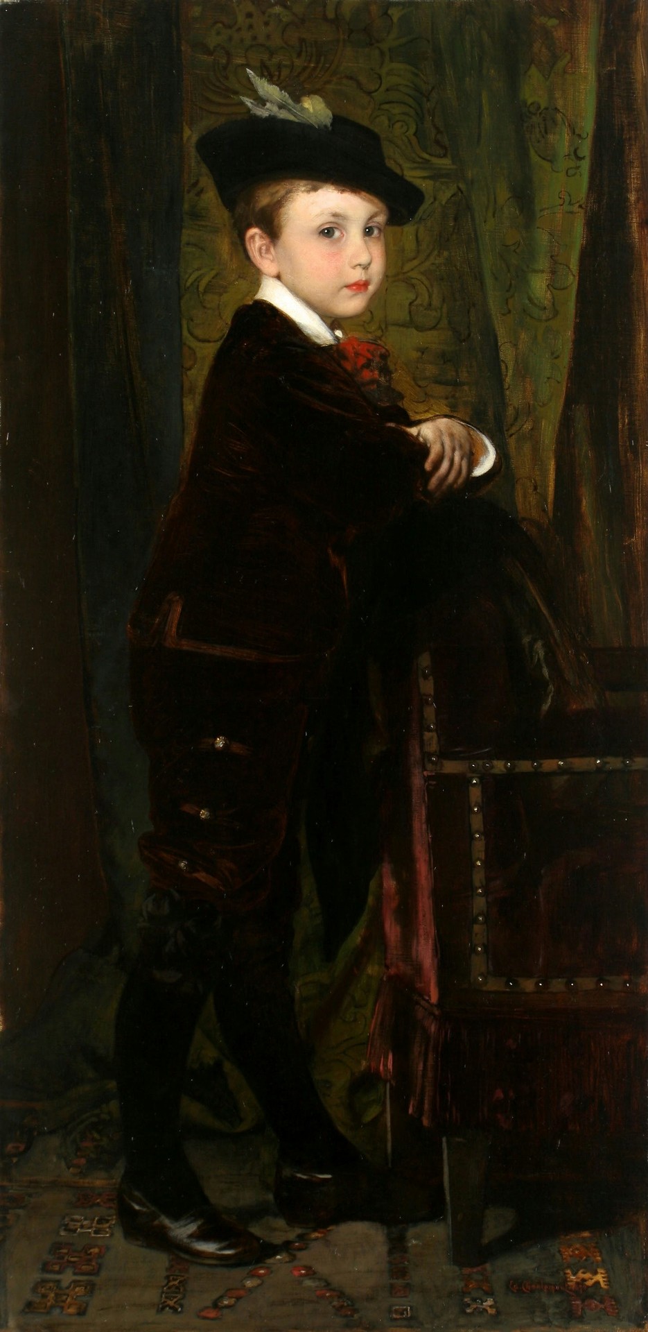 Hans Liebieg´s Portrait as a Child - by Eduard Charlemont