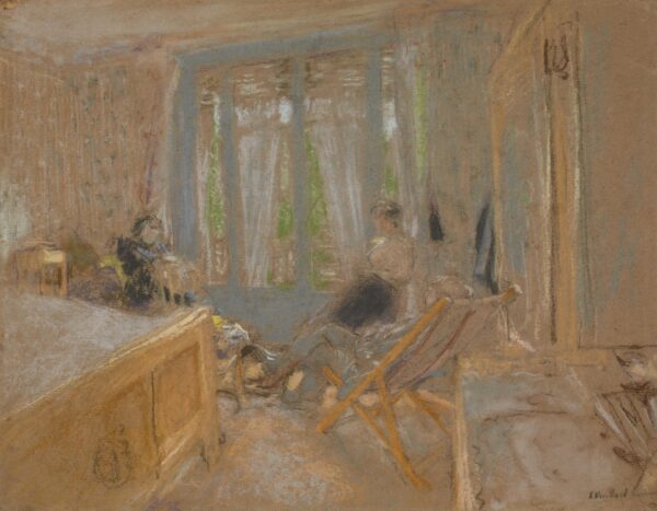 Famille Vuillard à la Closerie des Genêts (The Vuillard Family at the Closerie des Genêts) - Édouard Vuillard